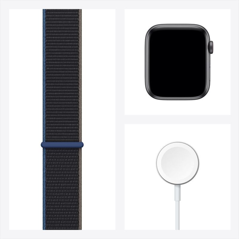 Apple Watch SE GPS + Cellular 44mm Space Grey Aluminium Case with Charcoal Sport Loop