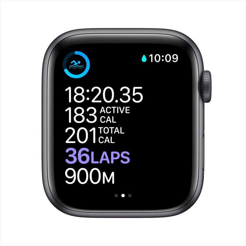 Apple Watch Series 6 GPS + Cellular 40mm Space Grey Aluminium Case with Black Sport Band