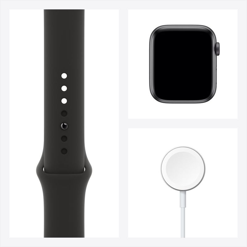 Apple Watch Series 6 GPS + Cellular 40mm Space Grey Aluminium Case with Black Sport Band