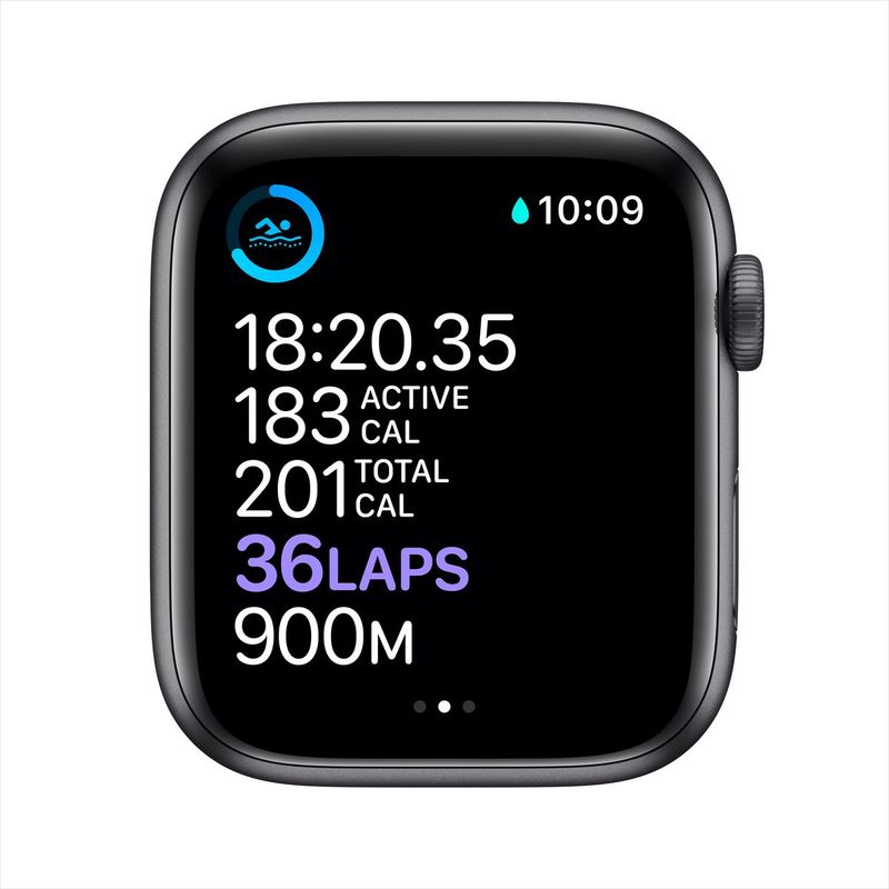 Apple Watch Series 6 GPS 40mm Space Grey Aluminium Case with Black Sport Band