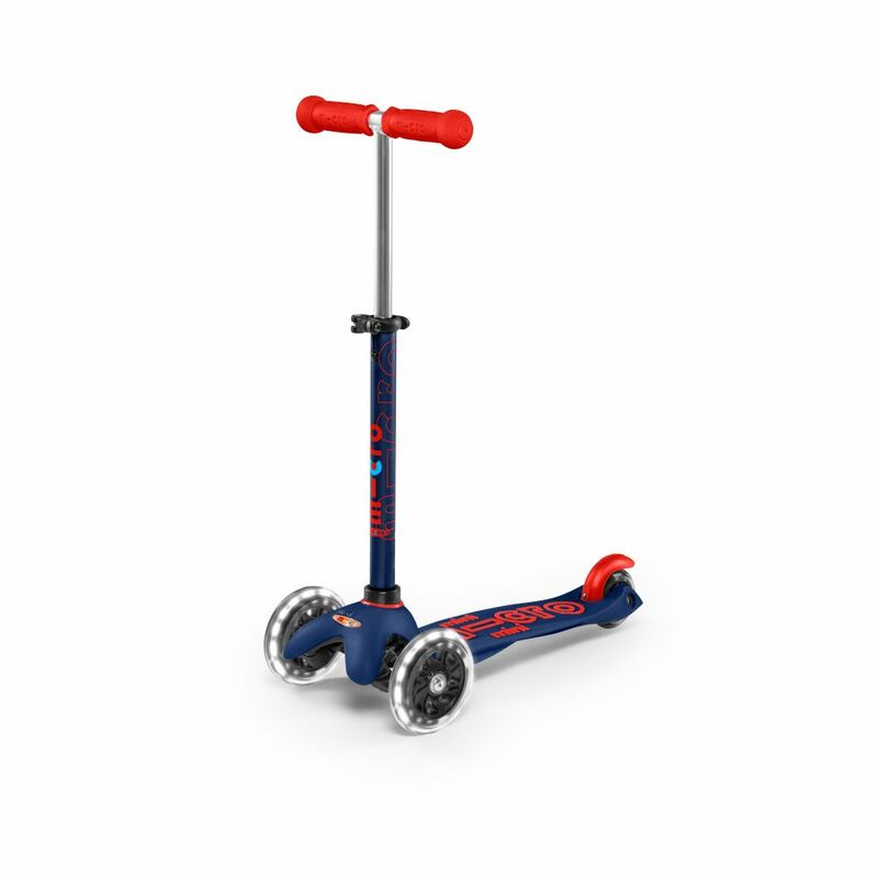 Micro Mini Deluxe Scooter Navy Blue Led 2-5 Years