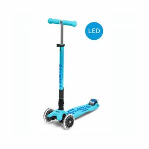 Micro Maxi Deluxe Foldable Scooter Bright Blue LED