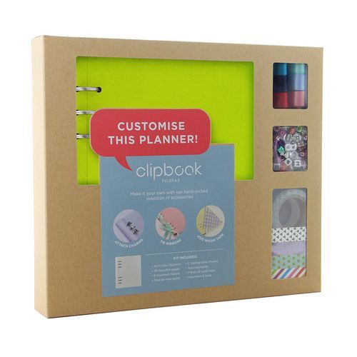 Filofax Classic A5 Clipbook Customise Creative Kit Pear Notebook