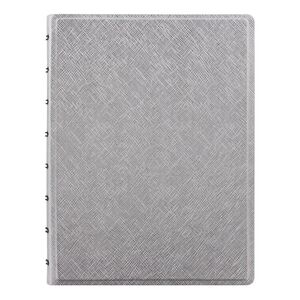 Filofax Saffiano Metallic A5 Notebook Silver Notebook