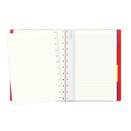 Filofax A4 Notebook Classic Ruled Red Notebook