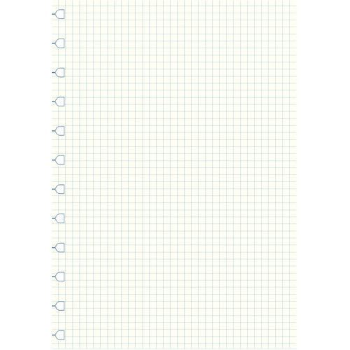 Filofax A4 Notes White Squared Notebook Refill