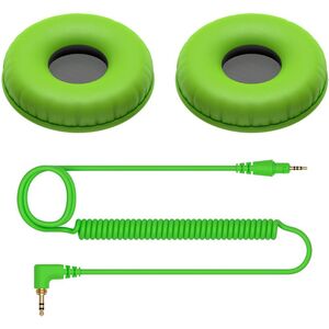 Pioneer HC-CP08-G - Green Cable & Earpads for HDJ-Cue1 Headphones - Green
