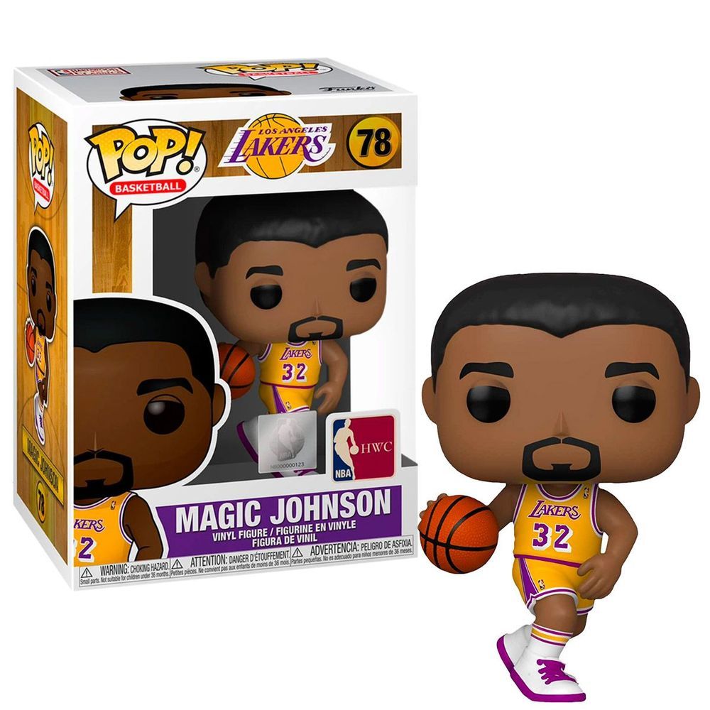 Funko Pop NBA Legends Magic Johnson in Lakers Home Uniform Vinyl Figure
