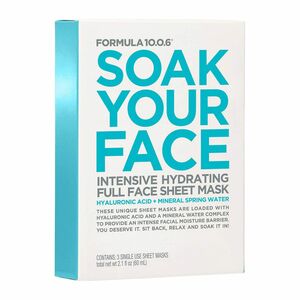Formula 10.0.24 Soak Your Face Intensive Hydrating Fullhyaluronic Acid + Mineral Spring Water 3Pk