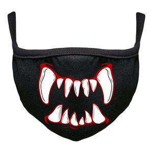 Mister Tee Halloween Beast Smile Unisex Face Mask Black Os