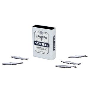 Balvi Sardines Magnet 5 Magnetic Pen Holder