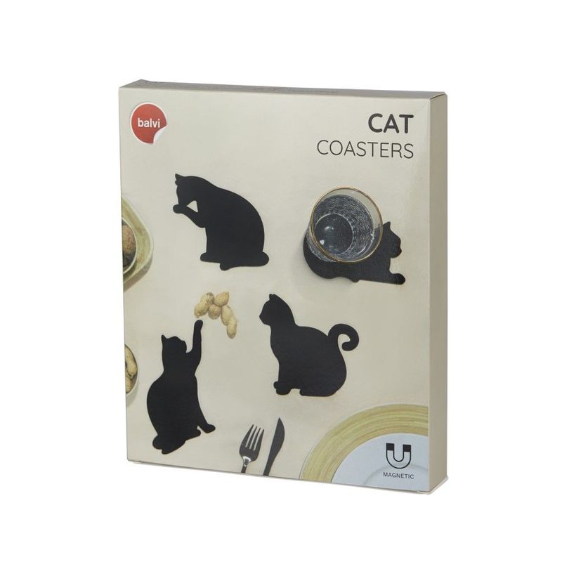 Balvi Cat X4 Silicone Coasters