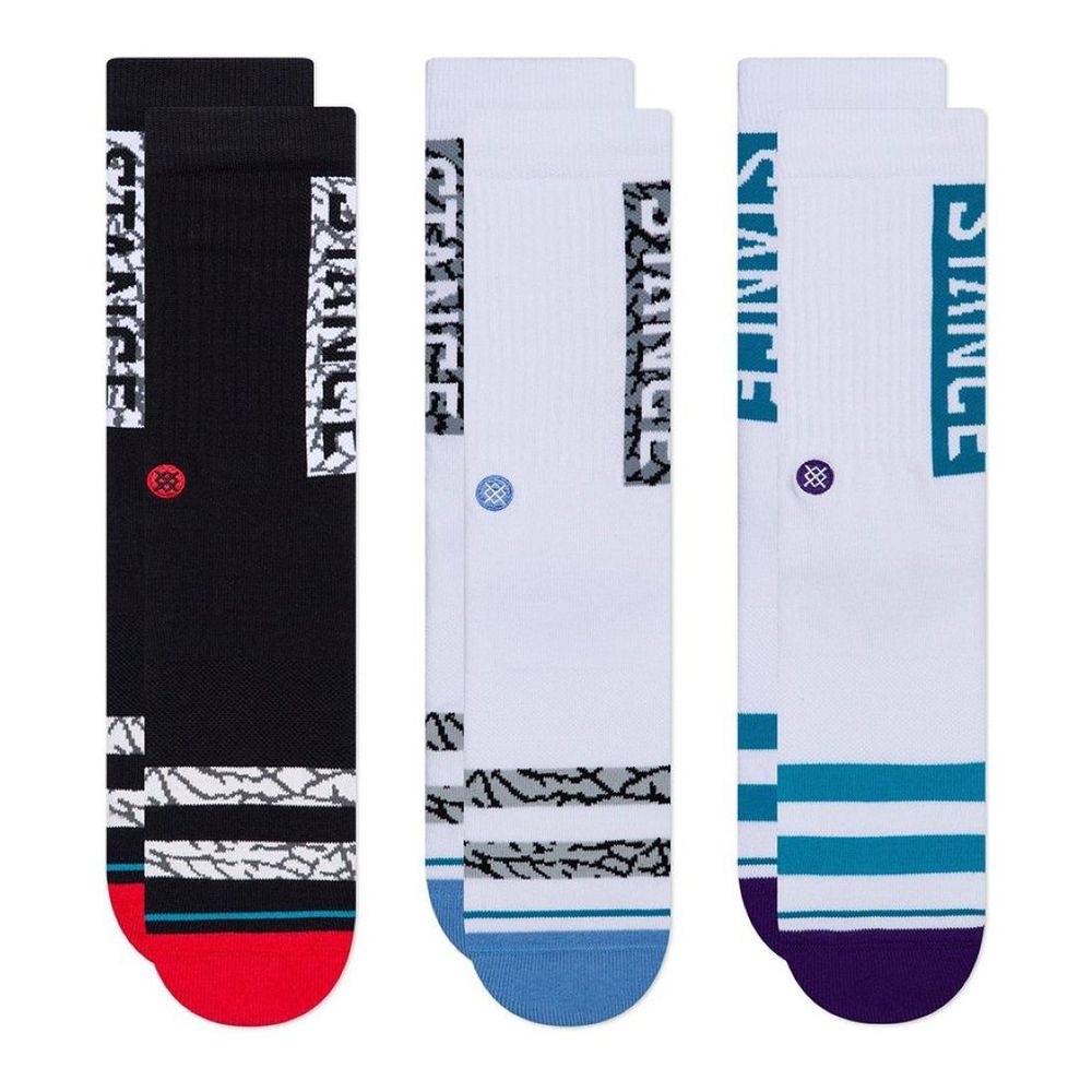 Stance The Og Unisex Socks Multicolor L (Pack of 3)