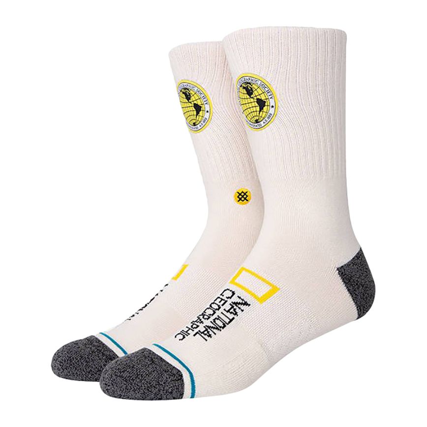Stance Explorers Patch Unisex Socks Offwhite M