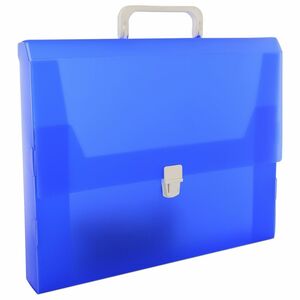 Carchivo Clip-Closure Polypropylene Briefcase Blue