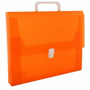 Carchivo Clip-Closure Polypropylene Briefcase Orange