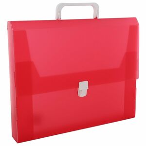 Carchivo Clip-Closure Polypropylene Briefcase Red
