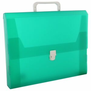 Carchivo Clip-Closure Polypropylene Briefcase Green