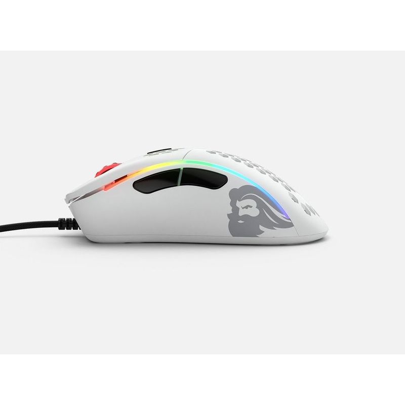 Glorious Gaming Model D Minus Glossy White Gaming Mouse