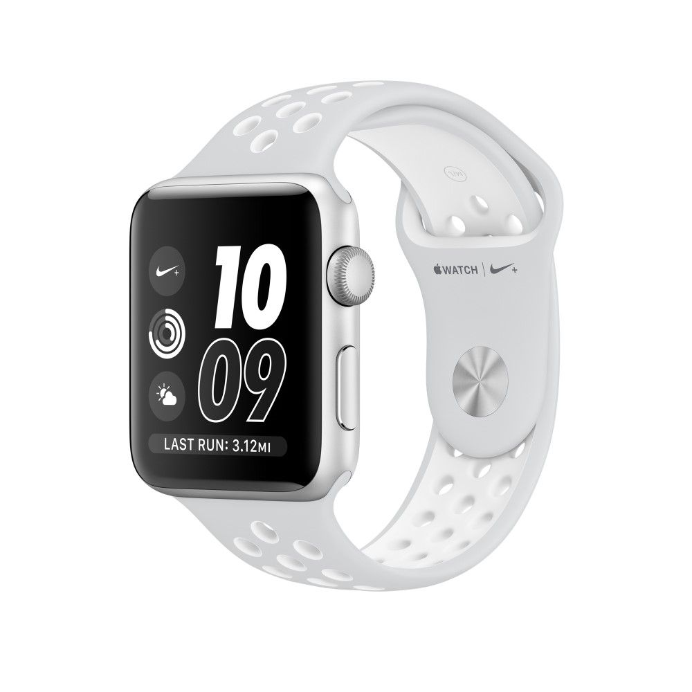 Apple Watch Nike+ 42mm Sport Band Platinum/White With Silver Aluminium Case