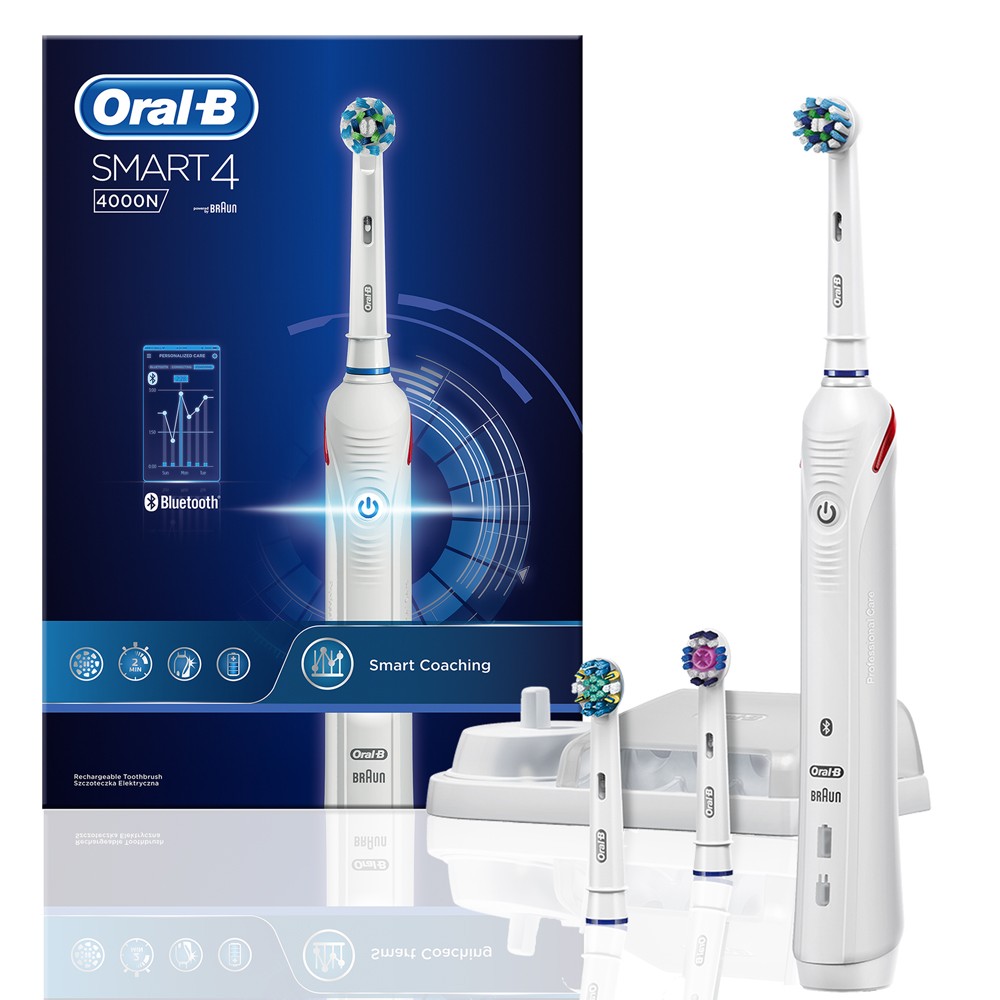 Oral-B Smart 4 4000N Rechargeable ToothBrush With Bluetooth Connectivity