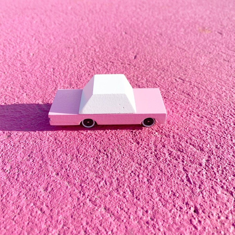 Candylab Candycar Wooden Pink Sedan
