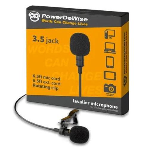 PowerDeWise 1A Lavalier Lapel Microphone