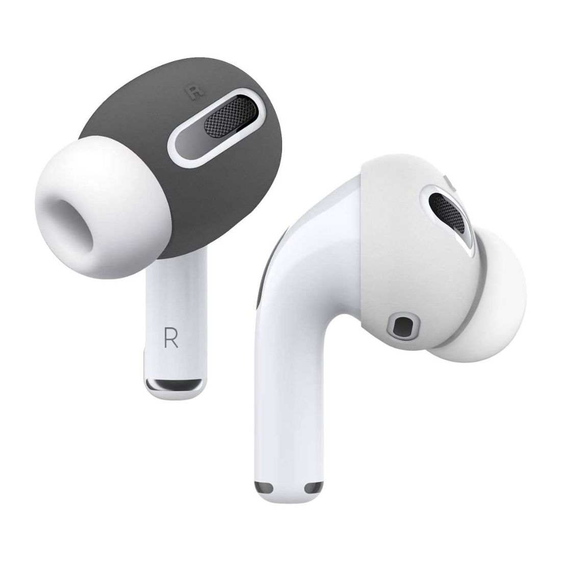 Elago Ear-Tips Cover Dark Grey/White for Apple AirPods Pro (2 Pairs)