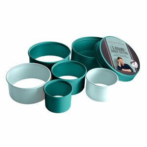 Jamie Oliver Round Cookie Cutters Set Of 5 Atlantic Green