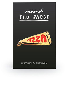 Ustudio Pin Badge Pizza Slice