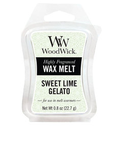 Woodwick Mini Wax Melt Sweet Lime Gelato White Small Candle