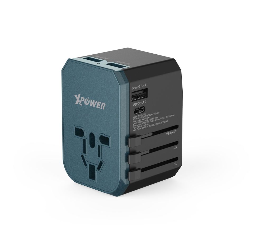 XPower TA4PD 42W PD & Qc 3.0 Travel Adapter Black