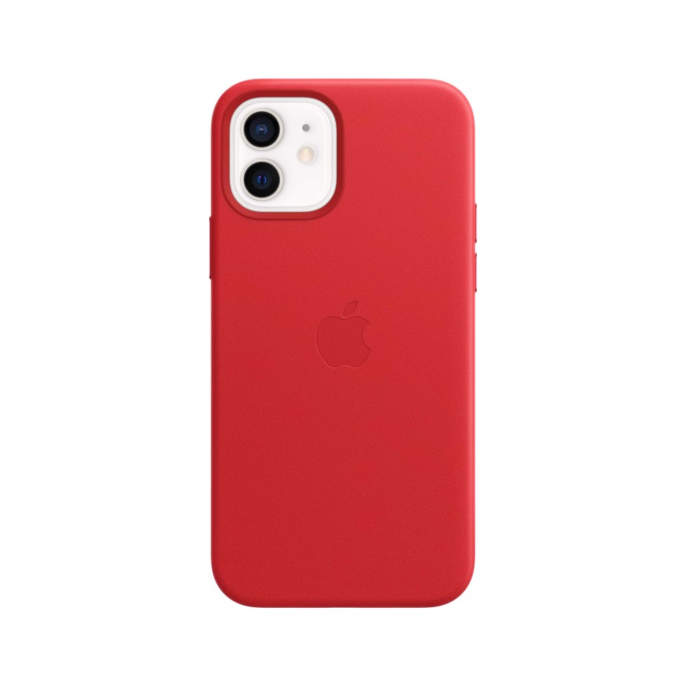 Apple Leather Case (Product) Red with MagSafe for iPhone 12/12 Pro
