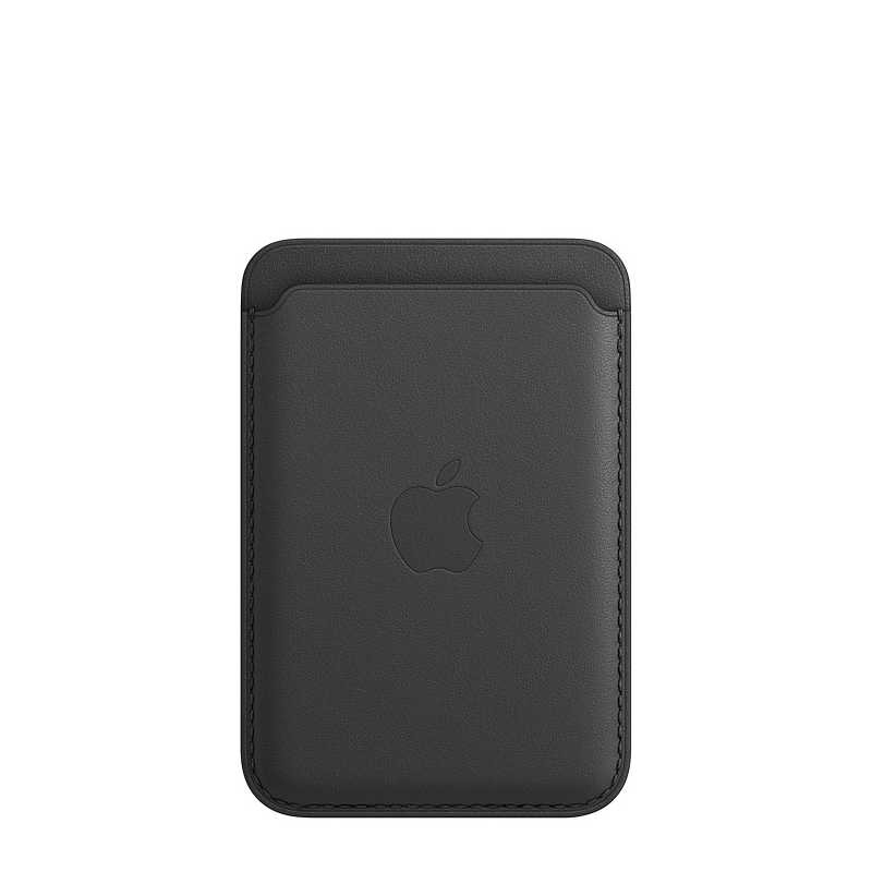 Apple Leather Wallet Black with MagSafe for iPhone