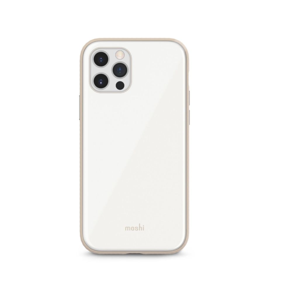 Moshi iGlaze Slim Hardshell Case Pearl White for iPhone 12 Pro/12