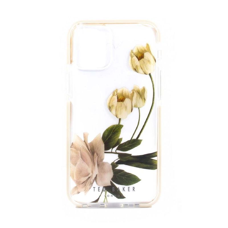 Ted Baker Anti-Shock Elderflower Clear Case Clear for iPhone 12 Pro Max