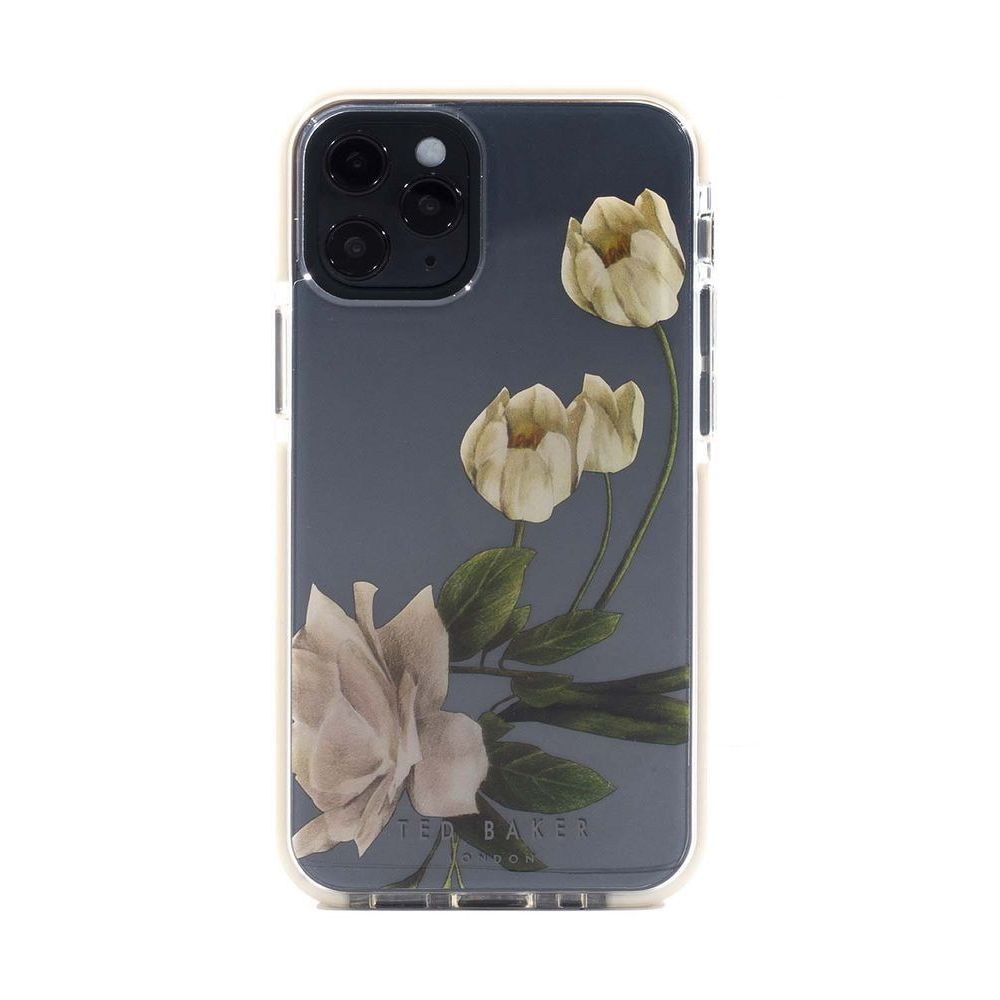 Ted Baker Anti-Shock Elderflower Clear Case Clear for iPhone 12 Pro Max