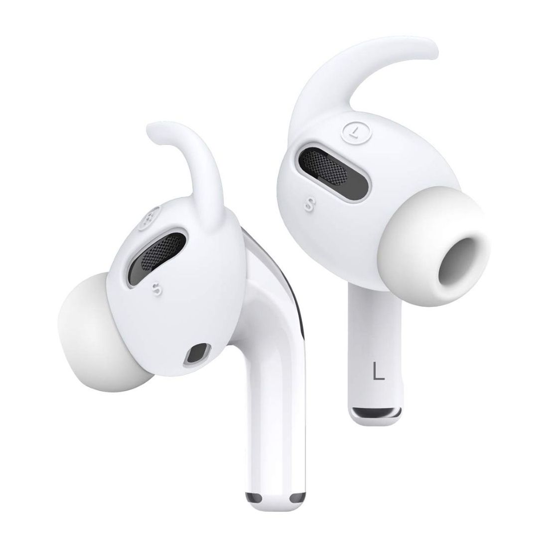 Elago Apple AirPods Pro Earbuds Hook Cover White 2 Large + 2 Small