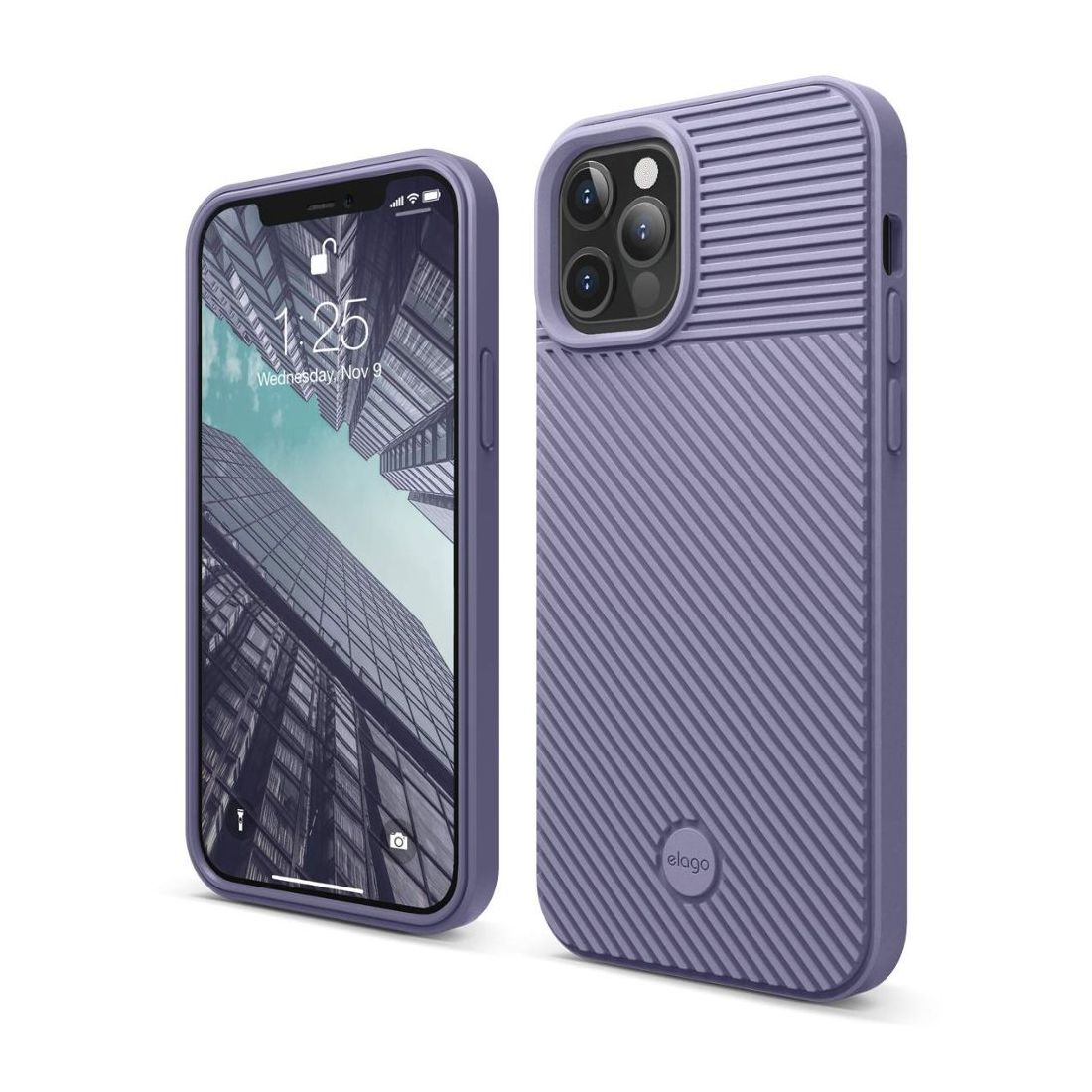 Elago Cushion Case for iPhone 12 Pro/12 Lavender Grey