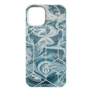 HYPHEN LUXE Marble Case Pacific Blue for iPhone 12 Pro/12