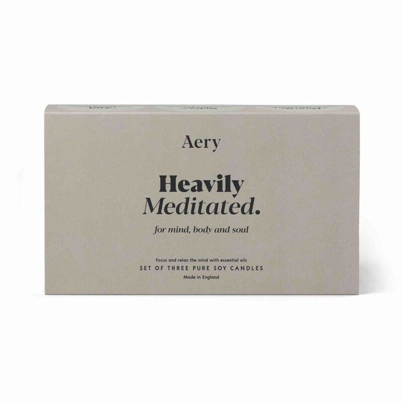 Aery Heavily Meditated Candle Gift Set (Set of 3)