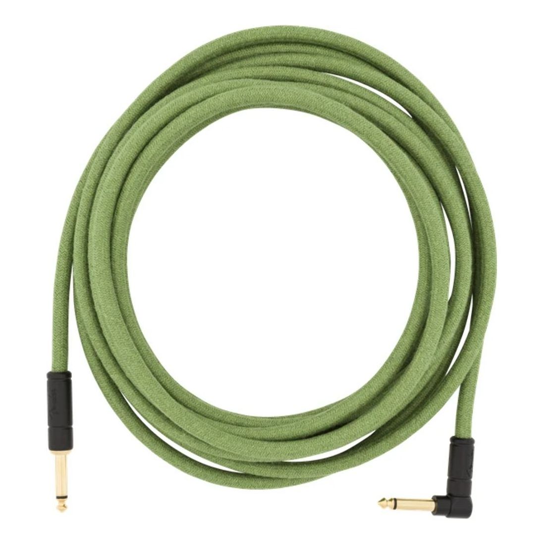 Fender Deluxe 18.6 Angle Instrument Cable Pure Hemp Green