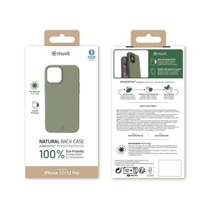 Muvit for Change Bambootek Case Moss for iPhone 12 Pro/12