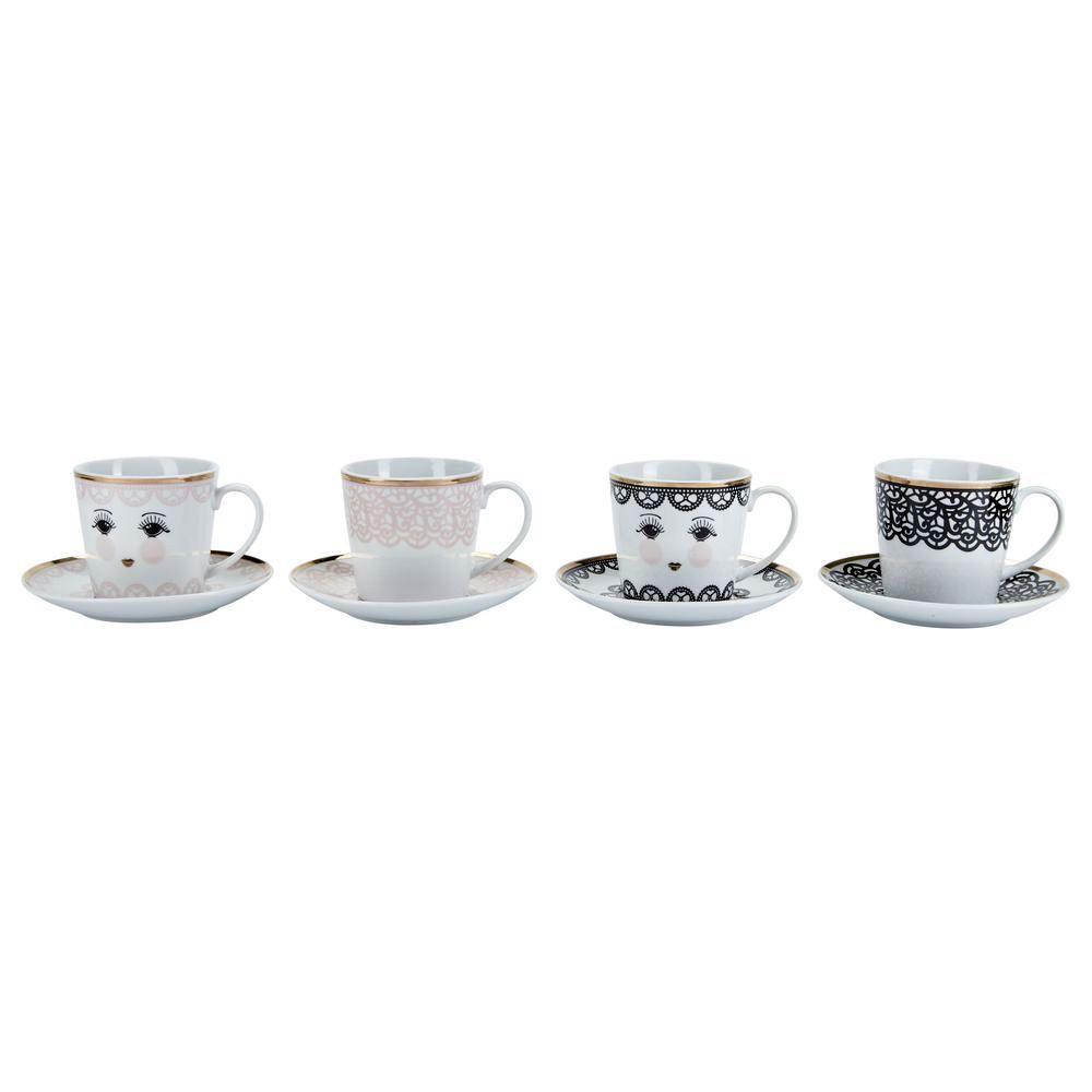 Miss Etoile Lace Coffee Set (Includes 4)