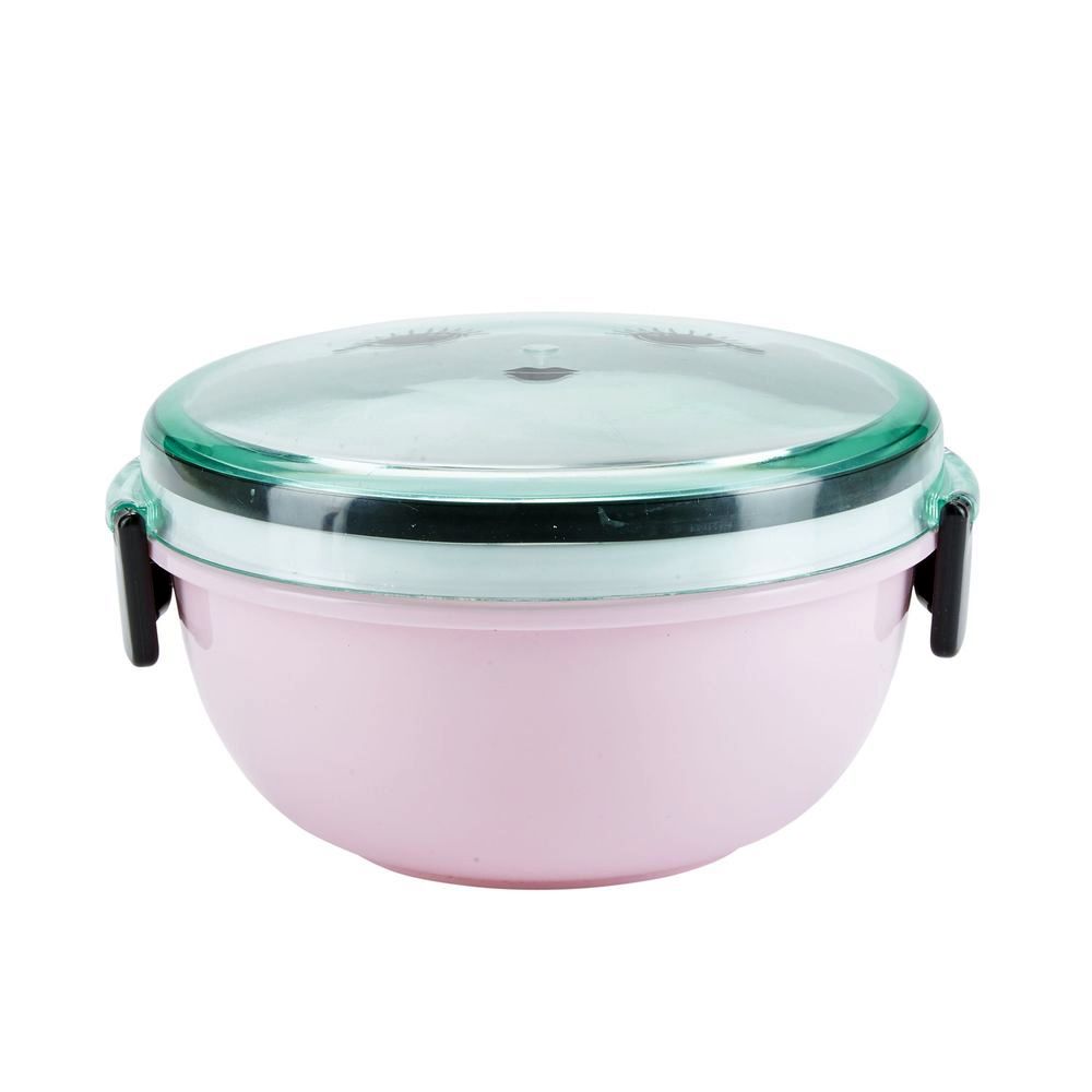 Miss Etoile Lunch Box with Spoon Pink