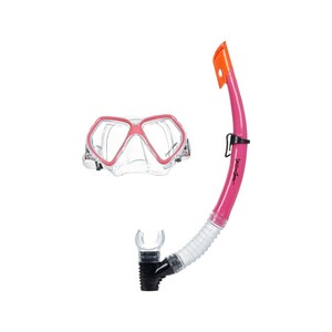 Maui And Sons Leisure 3 Piece Diving Set Pink (Mask/Snorkel/Fins)