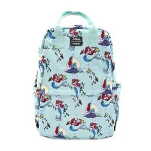 Loungefly Ariel Scenes All Over Print Nylon Square Backpack