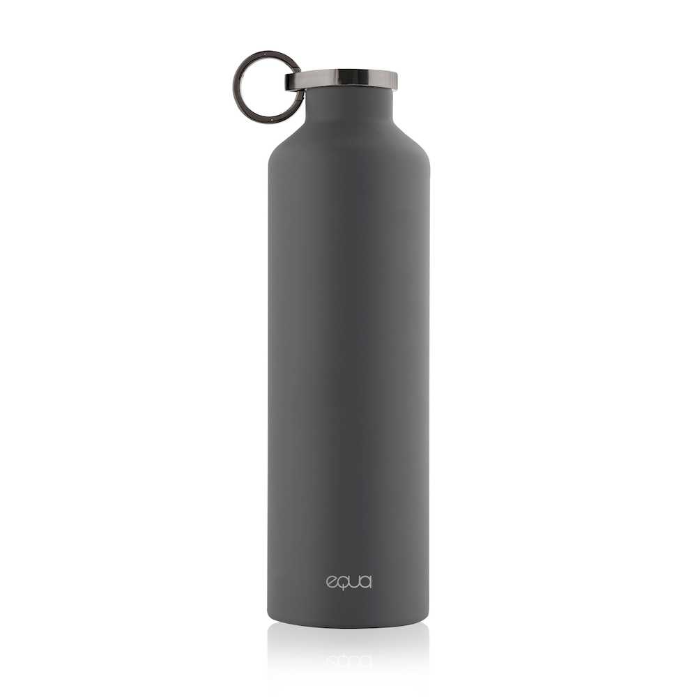 Equa Stainless Steel Water Bottle Dark Grey 680ml