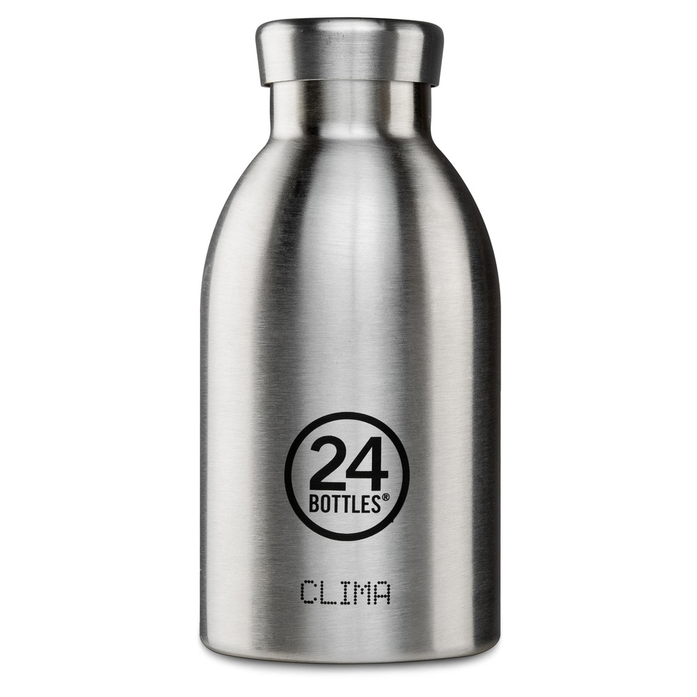 24 Bottles Clima Bottle Basic Steel 330ml