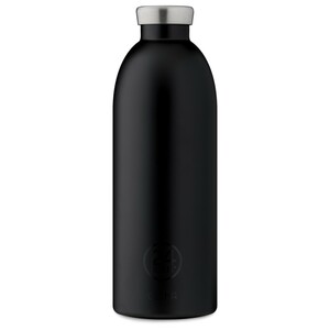 24 Bottles Clima Bottle Basic Stone Tuxedo Black 850ml